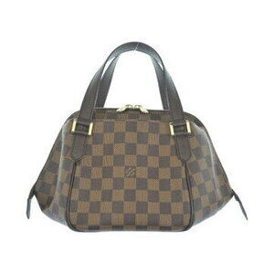 Louis Vuitton Belem Damier Ebene Handbag Brown All Over